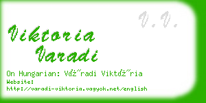 viktoria varadi business card